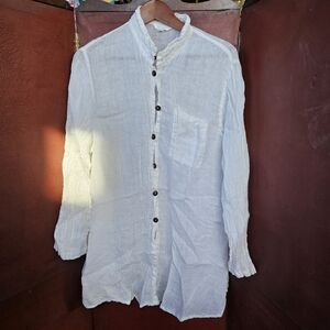 Kleen Linen White Blouse XL